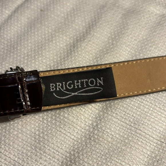 Brighton Womens Leather Belt Size S 28 Brown Reptile Golf Charm C3008 main image 5